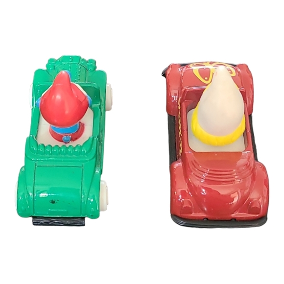 Vintage 1982 Smurf Peyo:Green Papa Smurf Die  & Red Smurfette Die Cast Cars - Picture 6 of 12